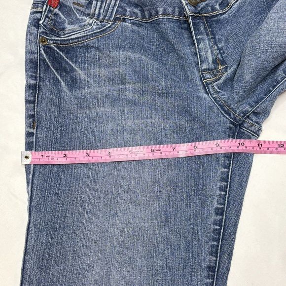 Vintage BONGO Bootcut Denim Jeans Womens 9 Low Rise Back Flap Pocket Y2K - Picture 9 of 14